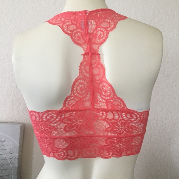 💎 BONGO Lace bralette size small, color orange - Picture 4 of 7